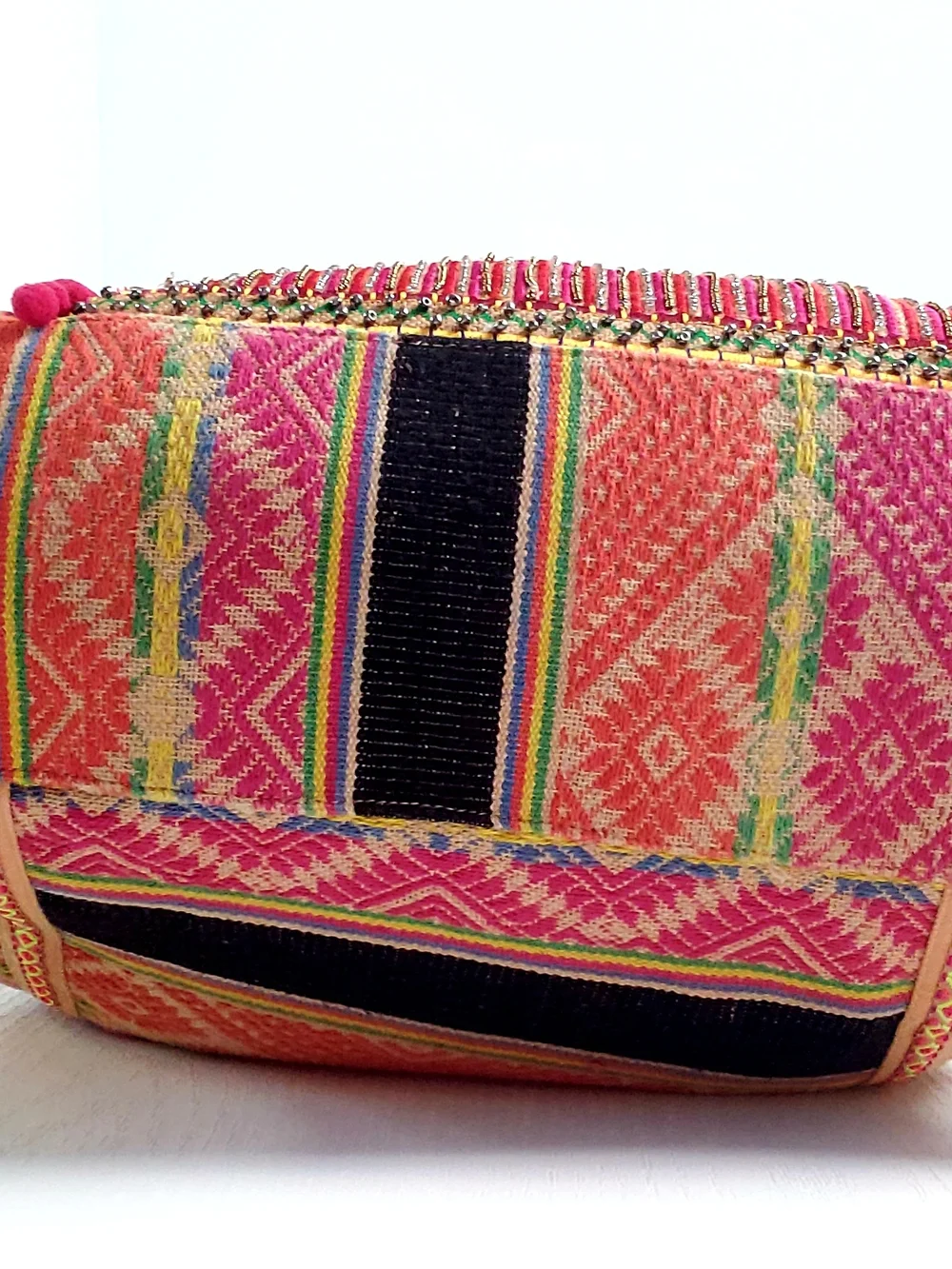 Tribal, Beautiful,America & Beyond Handcrafted, Embellished, Boho-Style Tote Bag - Picture 5 of 16